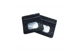 China Matte Black Surface Plastic Pouches Packaging Spot UV Transparent Clear Front Window supplier