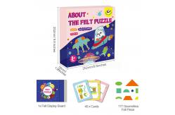 China Toddlers Geometric Felt Puzzles  Activity Book Imagination And Creativity Trainning supplier