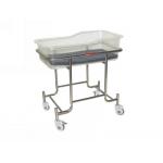 Medical Nursing Baby Bassinet Transparent Acrylic Infant Bed SS Structure for sale