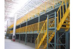 China Yellow Multi Tier Mezzanine Rack for Efficient Space Utilization supplier