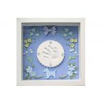 Handmade Newborn Childrens Memory Box , Custom Hand And Footprint Photo Frame for sale