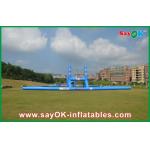 Giant Inflatable Games Outside Inflatable Sports Games Football Field PVC Foldable Scoorball Pitch for sale