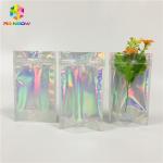 Mylar Aluminum Foil Stand Up Pouch Foil Hologram Packaging Bag For Cosmetics for sale