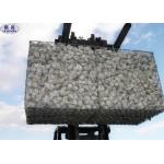 Woven Metal Gabion Wall Cages / Galvanised Steel Stone Cage OEM Service for sale