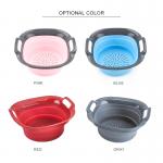 Kitchenware Collapsible Silicone Folding Sink Drain Basket for sale