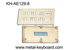 China Ruggedized Metal Kiosk Keyboard , Industrial Input waterproof keypad 8 Functional Keys supplier