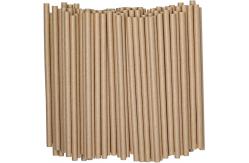 China 100Pack Biodegradable Kraft Paper Drinking Straws Bulk For Juices Shakes Smoothies supplier