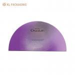 Customized Half Round Paper Gift Box With Insert Recyclable Rigid Boxes With Gold Foil Embossing Matt Lamination Glossy for sale