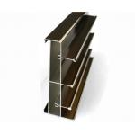 Electrophoresis Coating Aluminium , Snap Frame Profile ,  Strangle Shape For Rail for sale