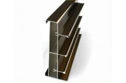 China Electrophoresis Coating Aluminium , Snap Frame Profile ,  Strangle Shape For Rail supplier