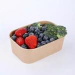 Disposable OEM ODM Take Away Bowl Rectangle Microwavable For Salad Snack