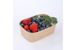 China Disposable OEM ODM Take Away Bowl Rectangle Microwavable For Salad Snack supplier