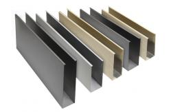 China U Shape Custom Predrilled Aluminum Extrusion Profiles For Window Door Glass supplier