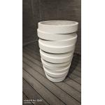 Texture Surface Fiber Clay Planter Waterproof Fireproof And Frost Resistant