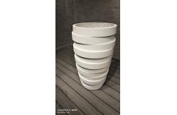 China Texture Surface Fiber Clay Planter Waterproof Fireproof And Frost Resistant supplier