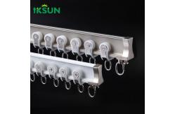 China 1.2mm Sliding Support Curved Curtain Rod Aluminium Curtain Rail Track System supplier