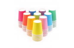 China Recyclable Offset Print Customized Single Wall Coffee Milk Tea Disposable Paper Cups supplier