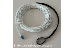 China White 2mm Armored Fiber Optic Patch Cord With Pull Rod LC To LC 2.0mm Fiber Optic Armored Patch Cable Single Mode supplier