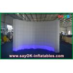 Inflatable Led Photo Booth 12 Color Inflatable Building 210D Polyester Cloth Commerce Use for sale