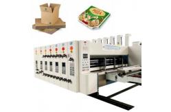 China PLC Pizza Box Flexo Printing Slotting Machine 240mm Slot Depth supplier
