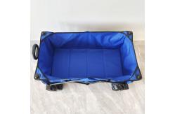 China Camping Large Space Folding Beach Wagon Cart with Adjustable Handle Wide Wheels supplier