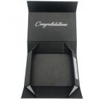 Paperboard Foldable Cardboard Gift Boxes Matt Lamination Black Magnetic Pantone