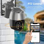 2mp/4mp 4G Waterproof Outdoor Security Camera With SIM Card Solar Panel Battery for sale
