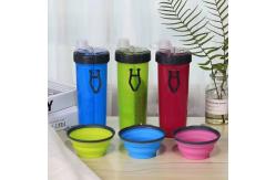 China Dual Purpose Pet Water Grain Integrated Cup Portable Folding Dog Food Bowl supplier