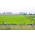 500 Meters Double Twisted PVC Coated Steel Barbed Wire Price Per Roll for sale