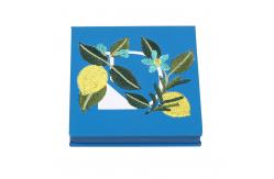 China Empty Paper Eyeshadow Palette Embroidery Decoration With 4 Pans supplier