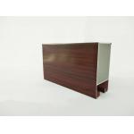 T5 / T6 Wood Finish Aluminium Profiles For Transportation Square Shape