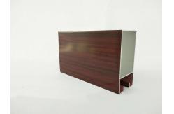 China T5 / T6 Wood Finish Aluminium Profiles For Transportation Square Shape supplier