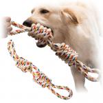 Dog Toy  Pet Cotton Rope Toy Tough Rope  Mixed Color Fun and Durable for Active Pets for sale