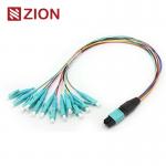 12 Fibers MPO to LC 12F MPO(male) -LC Fan-out 0.9mm 30-35cm Patch cable for sale