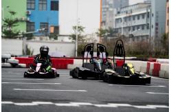 China Laps Counting Racing E Go Karts Double Seats 1140mm Wheel Base 70km/H supplier