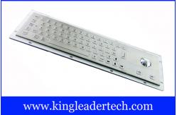 China Waterproof Kiosk Or Industrial Computer Keyboard With Flat Keys And Trackball supplier