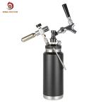 Eco Friendly 1L Beer Growler Dispenser , Insulated Vacuum Mini Beer Keg Dispenser for sale