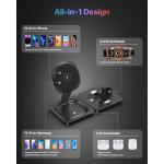 Multifunctional Intelligent Wireless Magnetic Phone Charger 15W For IWatch And Airpods