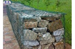 China Custom Hexagonal Gabion Wall Cages / Wire Mesh Rock Retaining Wall supplier