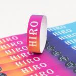 Custom Water Resistant Tyvek Paper Bracelets with Sequential Numbering for sale