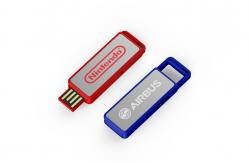 China Customizable Plastic USB Stick Black White 256GB Memory Plug And Play supplier