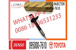 China High quality common rail diesel fuel injector 23670-0R010 236700R010 095000-7610 supplier