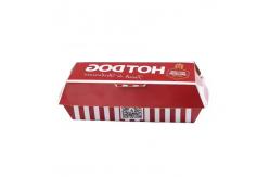 China Customized Eco-Friendly Recyclable Hamburger Hot Dog Takeaway Packaging Box supplier
