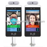 Facial recognition management Gate Access system Body temperature measurement sense door support card have a fever alarm for sale