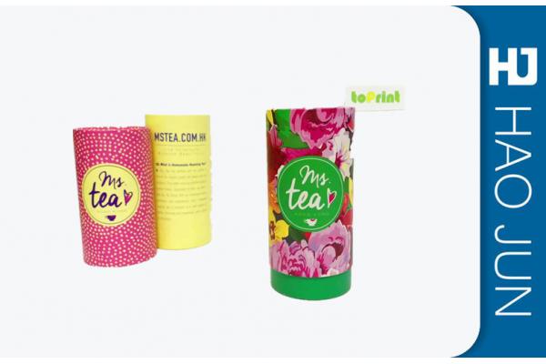 Custom Round Printed Cardboard Tubes Packaging With Recycled Materials