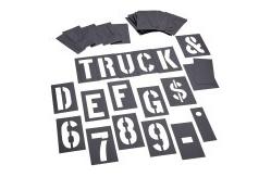 China Custom Printing PVC Stencil Number and Letter Rectangle Interlocking Plastic Stencil supplier