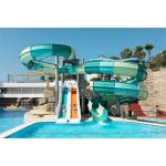 8m Width Water Park Slide Trade Commercial Fiberglass Slides For Private Pools