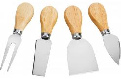 China Kitchen Natural Wood Handle Cheese Knives Household Knife Fork Spatula supplier