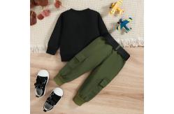 China Children'S Letter Printing Pullover Sweater Two Piece Sets supplier