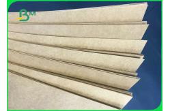 China Recycled Pulp 200g  - 400g Natural Brown Kraft Board For Packages Boxes supplier